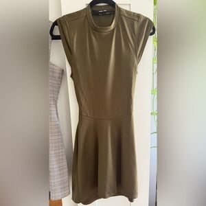 Olive Green Sleeveless Dress